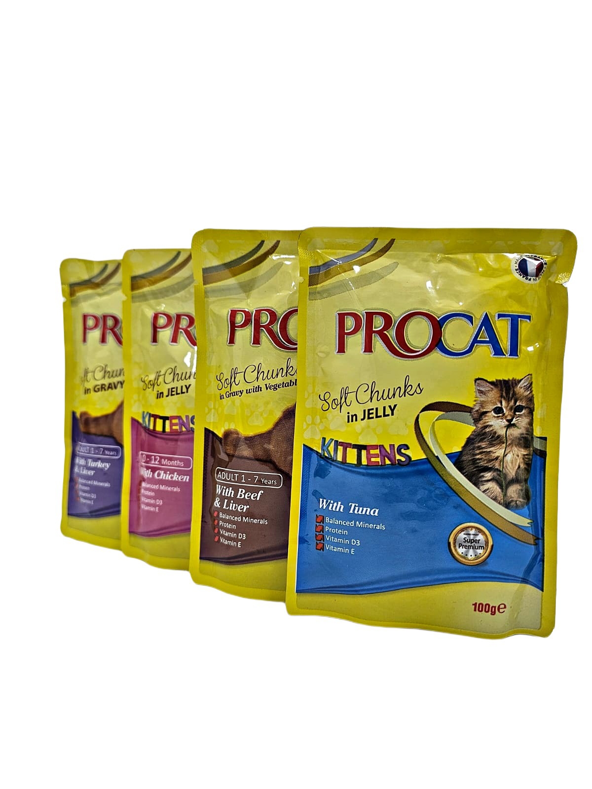 Procat Soft Chunks in Jelly with (100g)