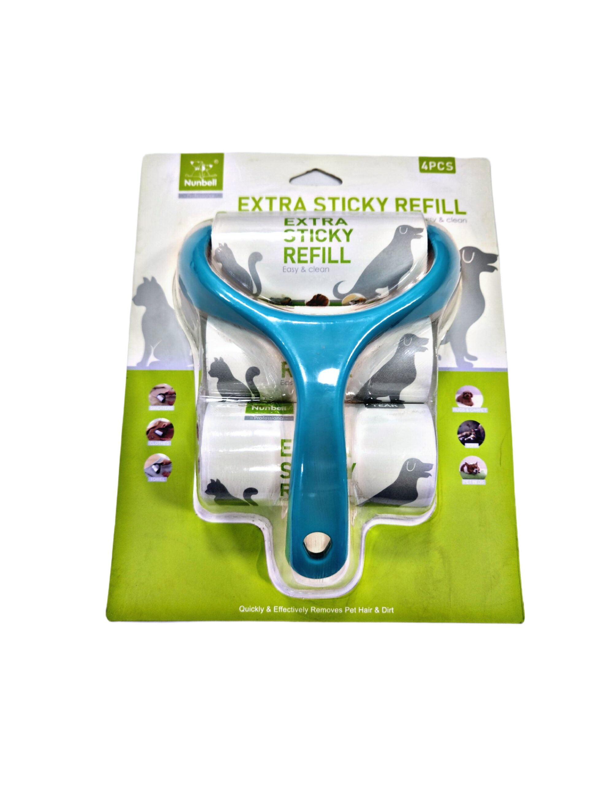 Nunbell 3 Peices Pet Hair Lint Roller For Cats & Dogs